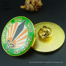 Top Sell Custom Logo Round Print Pin Metal LED Badge for Promotional Gift